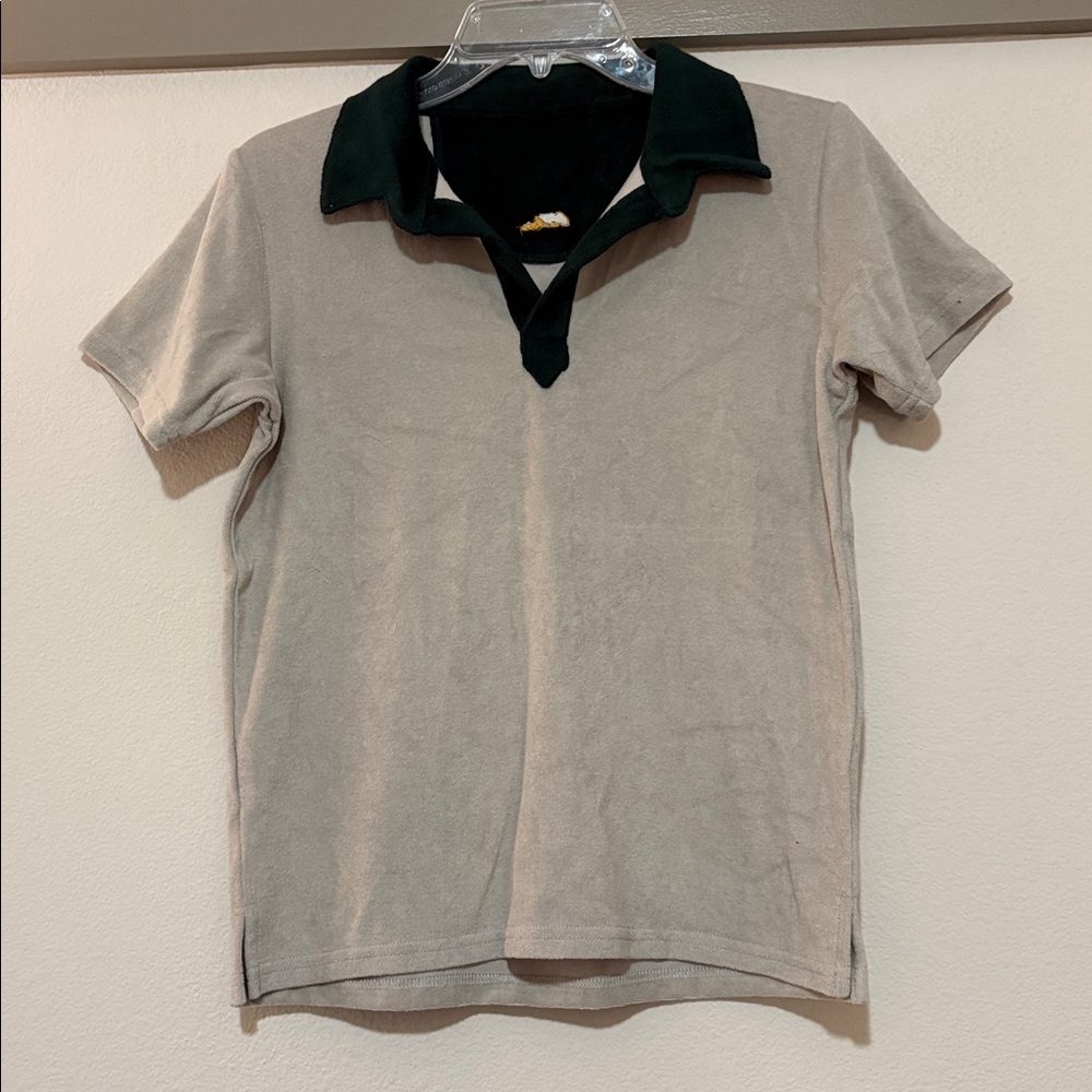 Cadets Casita Terry Polo Shirt in Gray SZ 14 NWT
